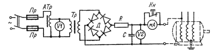 Схема для измерения токов утечки